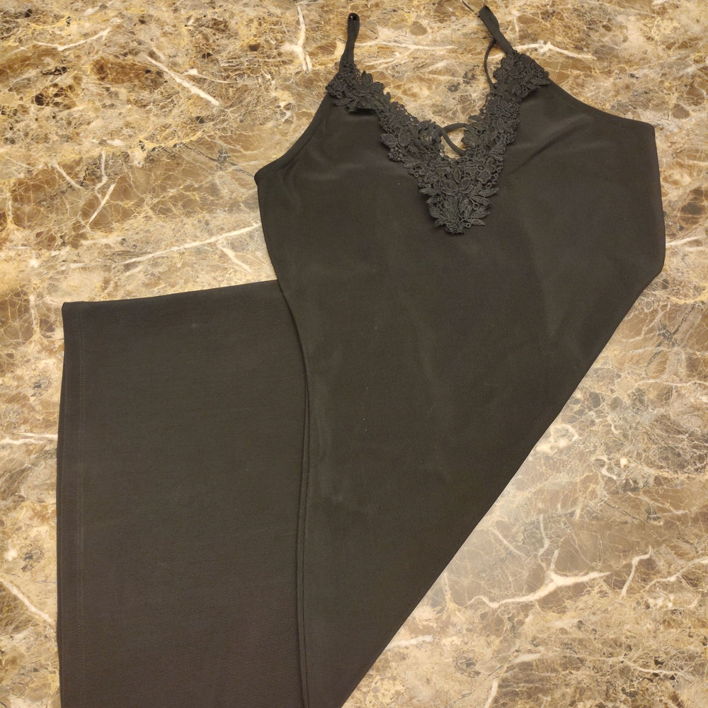 Guess Black Lace Detail Mini Dress